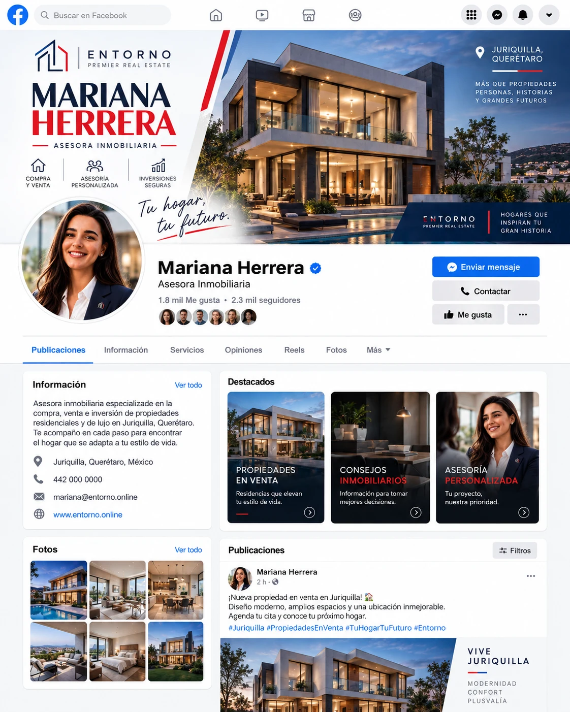 Visualización conceptual de presencia digital para marcas